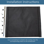 CQmuniu Wheelchair Replacement Seat Upholstery, 18 x 16 inches, Nylon, Universal Fit