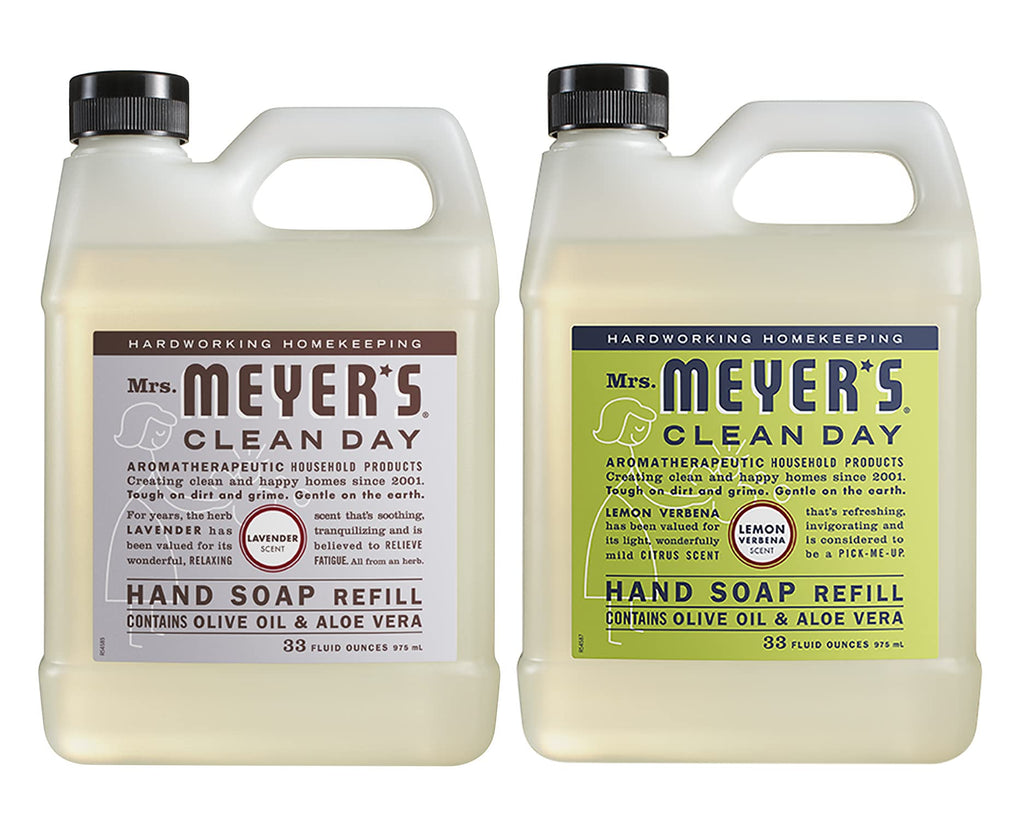 MRS. MEYER'S CLEAN DAY Hand Soap Refill Scent Variety Pack 2 CT (Lemon Verbena + Lavender)