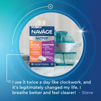 Navage® Salt Pods Refills Daytime & Nighttime 3 30-Packs (45 Each Variety) - Morning & Night Congestion Relief, Designed for the Nose Cleaner, Sinus Rinse for Better Breathing Around The Clock