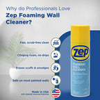 Zep Heavy-Duty Oven and Grill Cleaner 19 oz (1 Unit) and Foaming Wall Cleaner 18 oz (1 Unit) ECBD001 – Professional Grade Foaming Spray Cleaners Designed to Tackle Grease, Scuffs, and Kitchen Messes