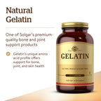 Solgar Gelatin 1680 mg, 250 Capsules - Natural Gelatin - Supports Bone, Joint & Skin Health - Gluten Free, Dairy Free - 83 Servings