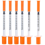 U-100 1/2ml 31ga Disposable Syringe and 31G x 6 mm (1/4’’), 20Pack