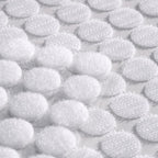 JUMINIZ 1000 Pcs (500 Pairs) 0.59inch Diameter Hook and Loop Fastener Self Adhesive Round Circle Sticky Sticker Dots for Arts and Crafts School Classroom Home and Office Use, White
