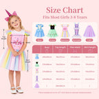 Meland Princess Dress Up Trunk for Girls 3-8, Toys Gift Set for Holidays