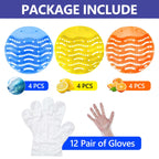 Urinal Screen Deodorizer, 12 Pack Urinal Cakes Bulk Scented Anti-Splash, Urinal Mats Deodorizer Fresh Pads – Ideal for Schools, Bathrooms, Restrooms, Office (Ocean Breeze/Lemon/Orange)