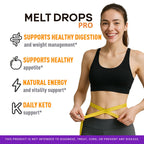 (5 Pack) Melt Drops Pro - Official Melt Drops Pro Pink Salt Premium Advanced Drop Formula Natural Support, MeltDrops Pro Supplement Vitamins Overall Health & Wellness Reviews, 5 Bottes for 5 Months