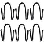 RUZUO 6PCS Chain Link Fence Hooks, Fence Hangers for Leaf Rakes, Pool Poles,Nets,Brushes,Skimmers,Vacuum Hoses etc, Hooks for Chain Link Fence, Black