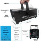 VIRFUN Fog Machine, Smoke Machine with Remote Control for Halloween, Party