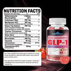 2 Pack GLP-1 Supplement for Women & Men, Sugar Free Gummies GLP 1 Probiotic Akkermansia Muciniphila w. Berberine Ceylon Cinnamon Fiber Support GLP1 Levels for Metabolism Digestive & Gut Health