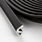 Weather Stripping Door Seal Strip - Soundproof Q-Shaped Foam for Exterior Door Frame, Large Gap Seal, Noise Cancelling, Easy to Install (Black, 26FT)