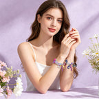 AmaAccess 2PCS K.pop Charms Bracelet Set, Demon Movie Hunters Birthday Gift for Women, Friendship DIY Jewelry Merch for Fans (Set1)