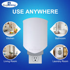 Bug Parking Flying Insect Trap, Plug-in UV Light for Gnats, Fruit Flies and Houseflies, Silent Sticky Catcher for Indoor Use, 1 Device & 3 Refills