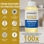 Oramune Gold Immune Support Supplement with Pure Colostrum Gold Liquid Bovine Colostrum – Rich in Lactoferrin, Insulin-Like Growth Factor-I (IGF-I) for Immune Strength– 4 fl oz
