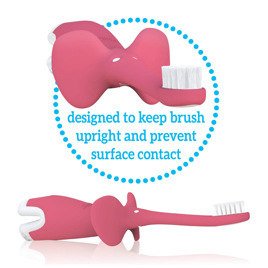Dr. Brown's Infant-to-Toddler Toothbrush Set, 1.4 Ounce, Pink