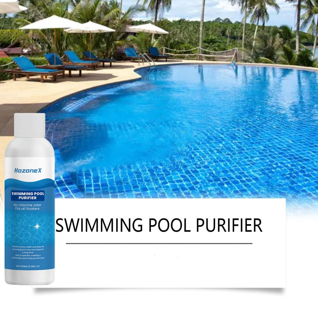 Hozonex Swimming Pool Purifier, Hozone X Pool Purifier, Pro Pool Water Purifier Liquid, Keeps Water Crystal Clear & Removes Cloudiness, for Inground Pools & Above Ground Pools (2Pcs)