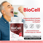 Bio Cell Capsules - Official BioCell Blood Health Support Pills Advanced Formula Supplement, All Natural Bio Cell Vitamins for Overall Health & Wellness Reviews, 60 Capsules for 1 Month