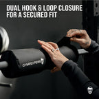 Gymreapers Barbell Squat Pad - Protective Bridge Pad For Hip Thrust, Squats, Lunges - Hip Support, Neck Protection For Bar (Black Covered)