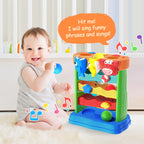 Toys for 1 2 3 Years Old, Interactive Feeding Toy with Music, Montessori Toys for Boy Girl, Musical Cause and Effect Game for 12+ Months, Christmas Birthday Gifts for Baby Toddlers Age 1-3