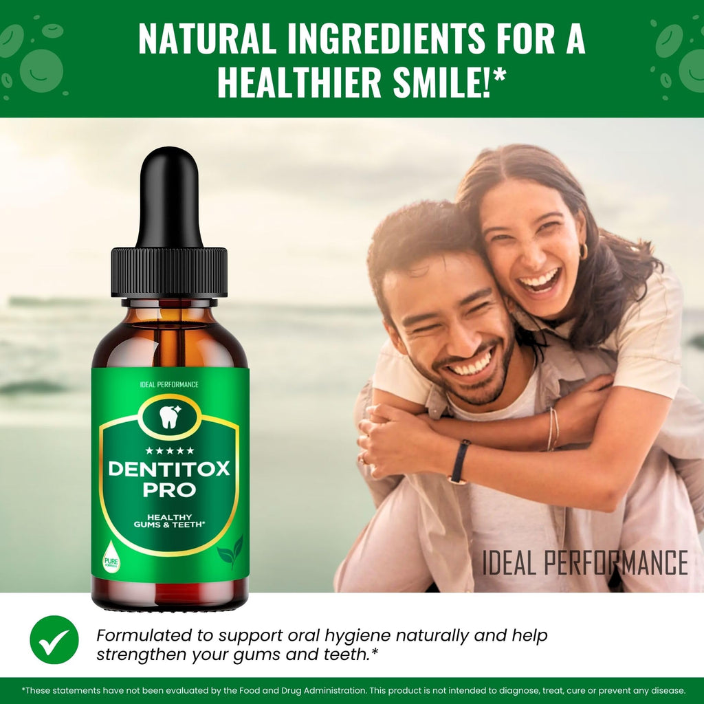 Dentitox Pro Drops for Healthy Teeth and Gums, Dentitox Supplement Advanced Formula Drops - All Natural Blend to Support Fresh Breath, Denti Tox Oral Health, Den Titox Pure Droppers Reviews (1 Pack)