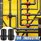 2 Pcs Pool PVC Tube Fitting Barbed Hose Fittings Adapter