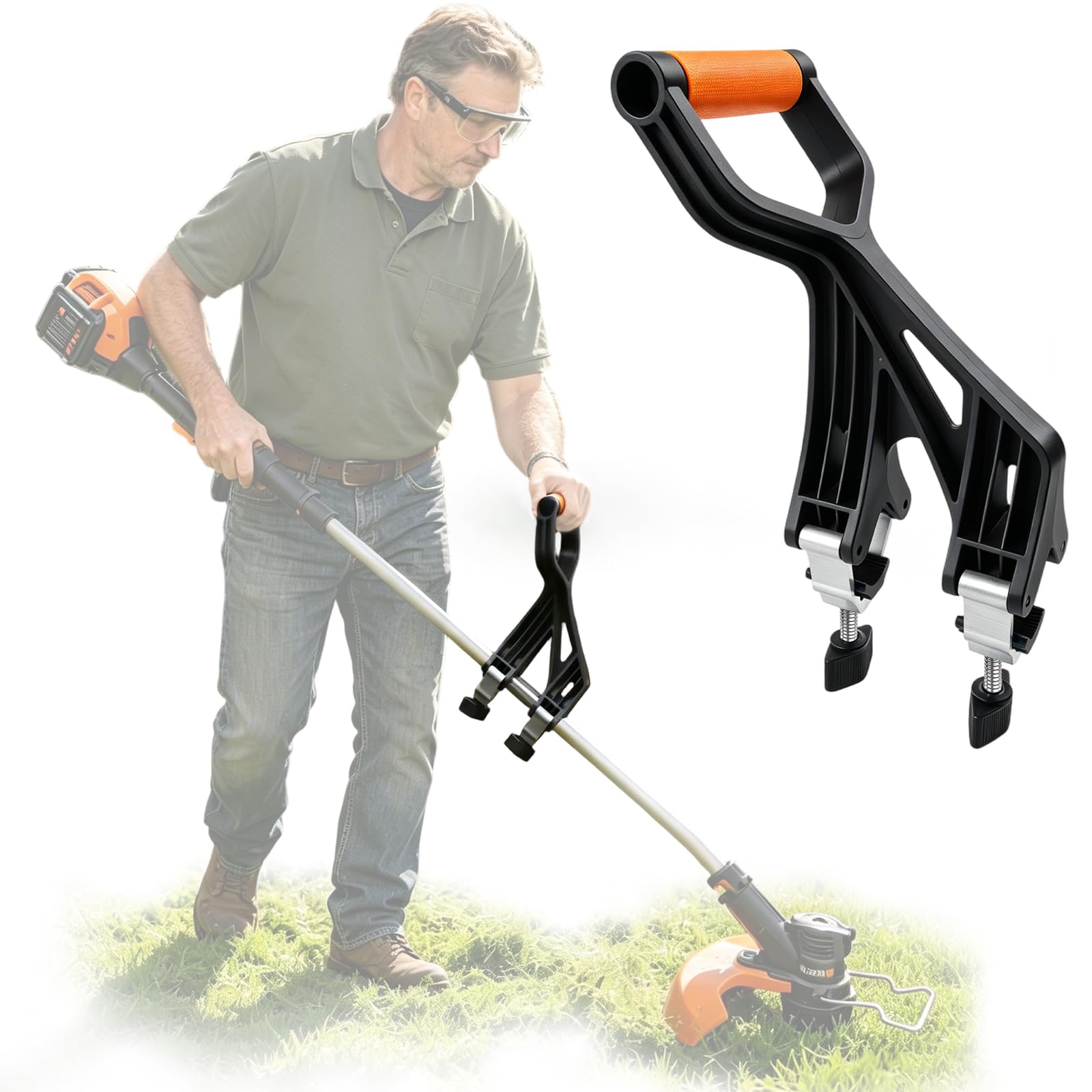 Axcoix Universal Shovel Handle Replacement, Weed Trimmer Handle Extension