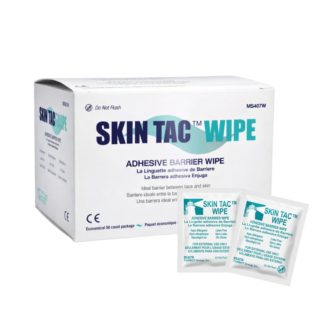 Torbot IM074407W314832 Group Inc Skin Tac"H" Adhesive Barrier Prep Wipe, Liquid Form, Latex-Free, Hypo-allergenic (Box of 50 Each), 1 Pack