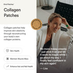 Kind Patches Collagen Patches - Skin Firming with Vitamin C, Amino Acids - Nature's Hyaluronic Acid for Hydration, Healthier Hair and Nails - 30 Count