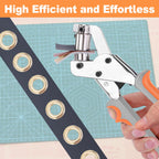ZAPSIFOU Grommet Tool Kit with 300 Sets 3/8 Inch Grommets, Heavy Duty Grommet Kit with Storage Bag, Grommets Pucher with Hole Punch and Eyelets, Eyelet Pliers Kit for Tarp, Fabric, Banner, Canvas