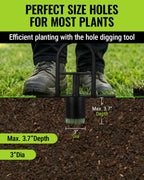 WORKPRO 36" Bulb Planter Tool, Long Handle Sod Plugger Grass Plugger Tool