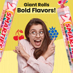 Smarties Candy Giant Rolls - Gluten & Vegan Free - Classic Sweetness From Family Owned Company Since 1949, Peanut & Dairy Free - Individually Wrapped Bulk Halloween Candy- 2.2 Pound (Pack of 2)
