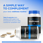 (2 Pack) UroStream Capsules - Official Urostream Pills Advanced Premium Formula Support Maximum Strength, All Natural Ingredients Vitamins for Overall Health & Wellness, 120 Capsules for 2 Months