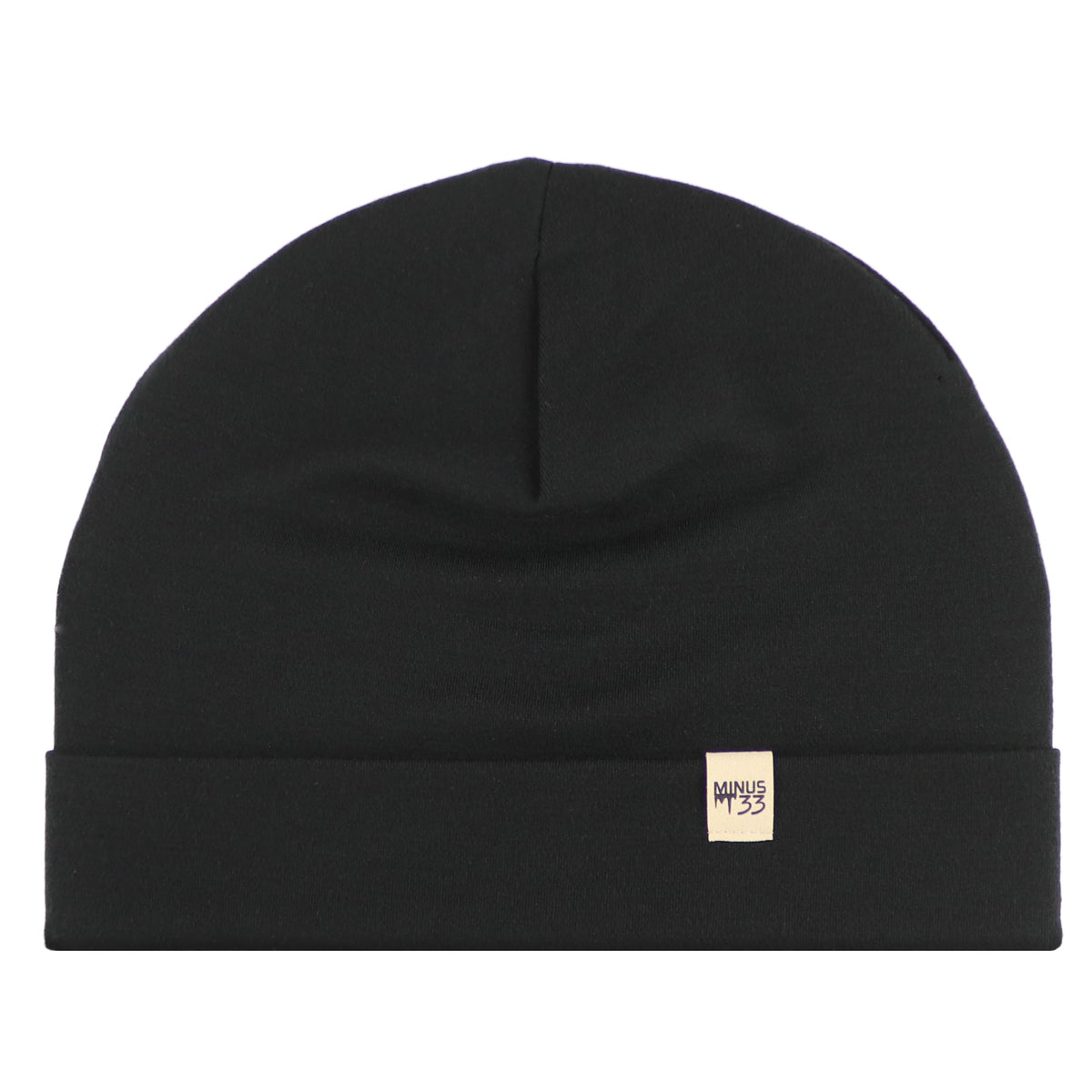 100% Merino Wool Cuff Beanie - Mens & Womens Warm Winter Hat - Watch Cap - Toque - Novelty Beanie - Black