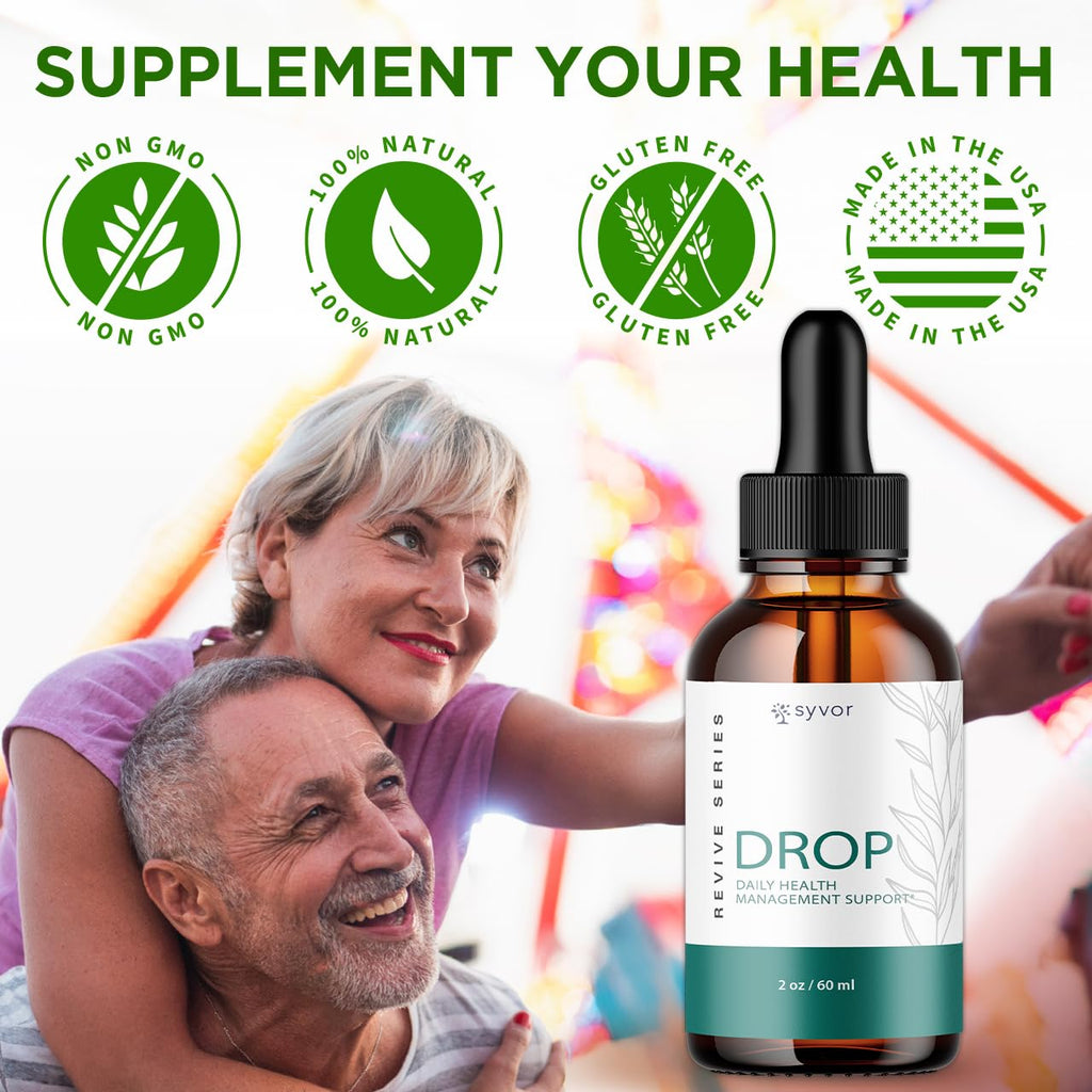 Drop The Pounds Drops, Official Drop The Pounds Liquid Drops with All Natural Ingredients, Advanced Health Optimizer & Wellness Support with Maximum Strength Vitamins for Women & Men (30 Servings)