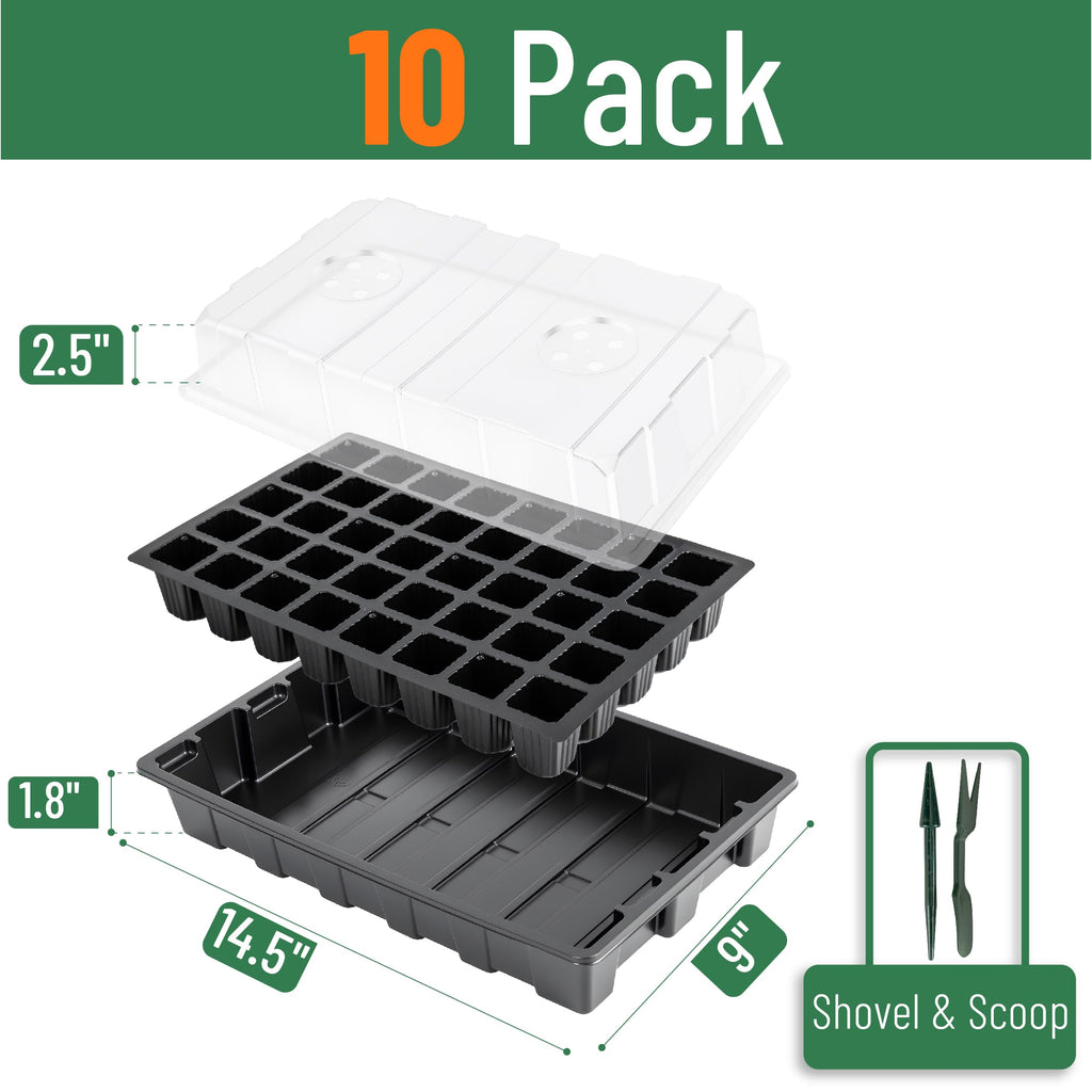 Mr. Pen- Seed Starter Tray Kits, 10 Pack, Total 400 Cells