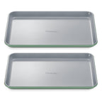 Caraway Non-Stick Ceramic Medium Baking Sheet - Naturally Slick Ceramic Coating - Non-Toxic, PTFE & PFOA Free - Perfect for Baking, Roasting, and More - Medium (15" x 10") - Sage