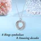 IEFLIFE 80th Birthday Gifts for Women - 80th Birthday Necklace for Women