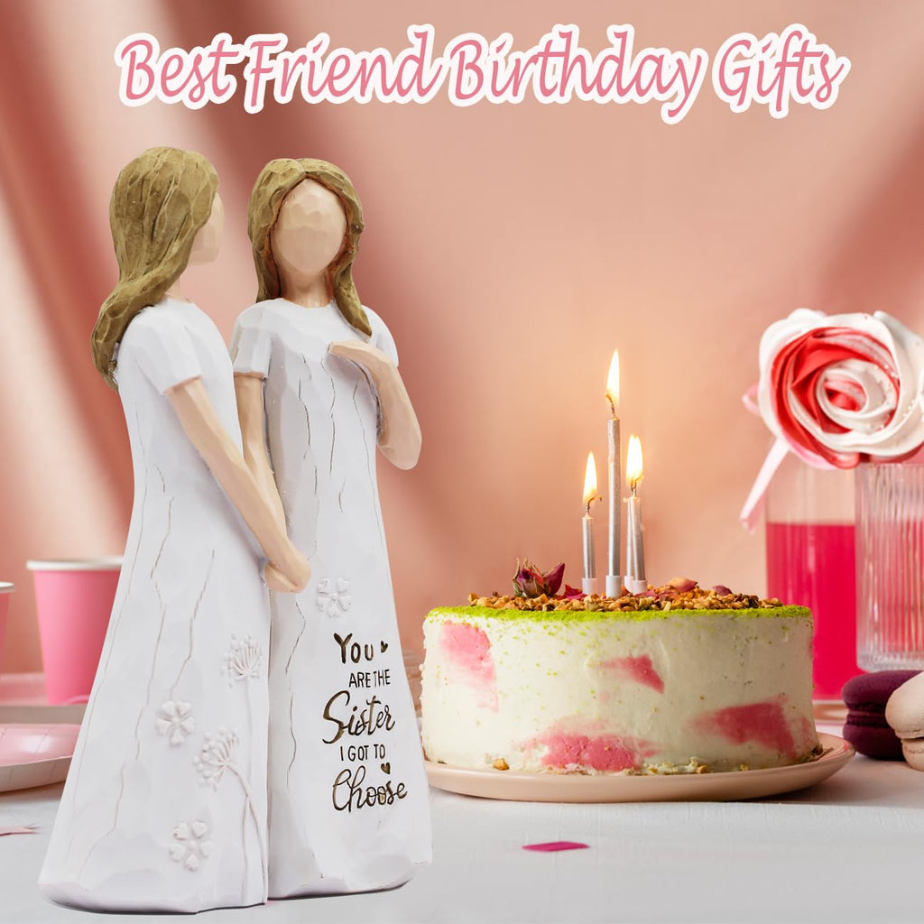 BORLESTA Best Friend Birthday Gifts for Women,Sister Figurines