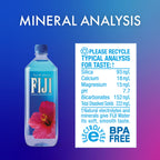 FIJI Natural Artesian Bottled Water, 1 Liter / 33.8 Fl Oz (Pack of 12)