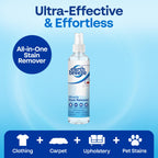 Earth Breeze Miracle Stain Remover Spray – Powerful All-In-One Solution - Removes Virtually All Household Stains – No Harsh Chemicals – Effective Tough Stain Eliminator – 8fl oz.