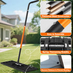 COZEER 30" x 10" Leveling Rake,Leveler Tool with 78" Adjustable Handle