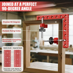 Corner Clamps for Woodworking, WenCrew 4pcs 90 Degree Right Angle Clamp 5.5" Aluminum Alloy Clamping Positioning Squares Woodworking Tools for Frame, Box, Drawer, Cabinets, Gifts for Men Dad