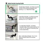 NONO Bracket – No Drill Curtain Rod Bracket for Vertical Blinds, Outside Mounted Blinds Clip On Attachment Set of 3, No Drilling Required, Renter Friendly, Fits Rectangular Headrails