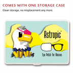 Astropic 2Pcs Silk Eye Patches for Adults Kids Glasses to Cover Either Eye (Medium, Khaki)
