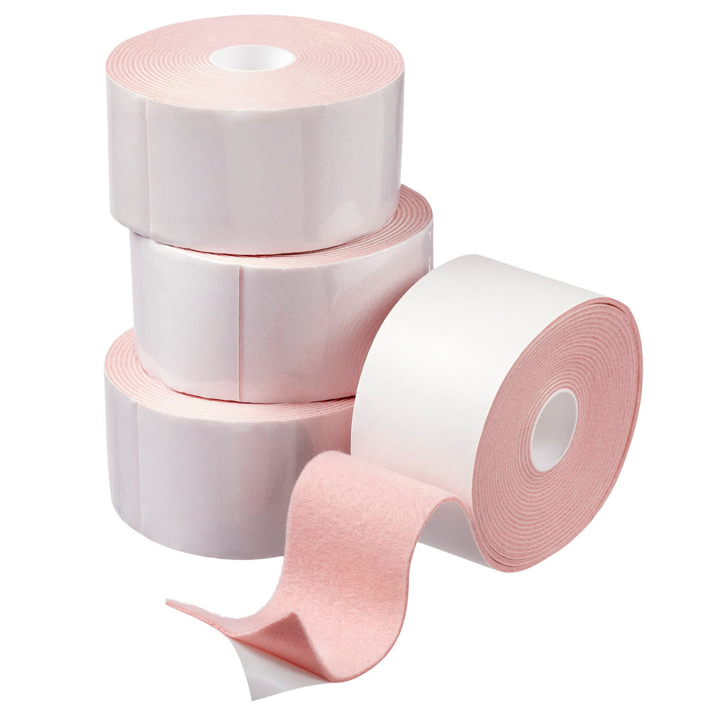 Happy Hippo Moleskin for Feet, Heavy Duty (1 Roll) 2" by 15 Feet (4 Rolls)