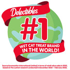 Delectables Lickable Spoon Handheld Wet Cat Treats Made with Real Chicken & Salmon, Quick & Easy Creamy Puree, Mess Free, Grain-Free, No Added Fillers, No by-Products, Variety Pack, 32ct