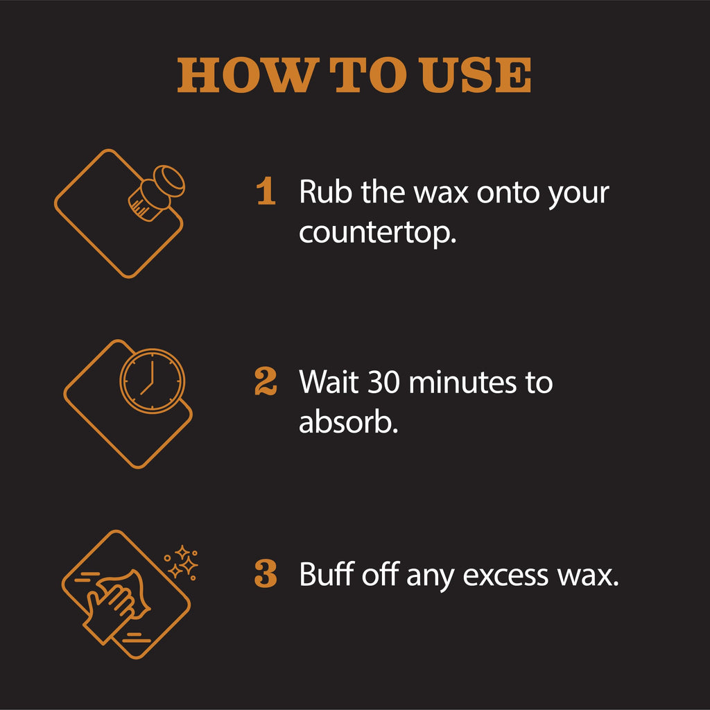 CLARK’S Natural Stone Wax - Seal and Protect Soapstone, Slate and Concrete with Carnauba and Beeswax - Use on Kitchen and Bath Countertops - Enriched with Lemon and Orange Extract, Large 32oz