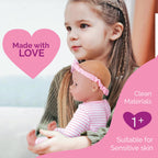 Adora Sweet Baby - 11” Soft & Cuddly Baby Doll, Realistic Features, Gentle Scent, Machine Washable, Lightweight & Easy to Hold | Adorable Playmate (Baby Girl)
