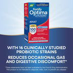 Nature's Way Fortify Optima Probiotic for Adults, 100 Billion Live Cultures, 16 Strains, Supports Digestive and Immune Health*, Plant-Based Prebiotic Fiber, 30 Capsules (Packaging May Vary)