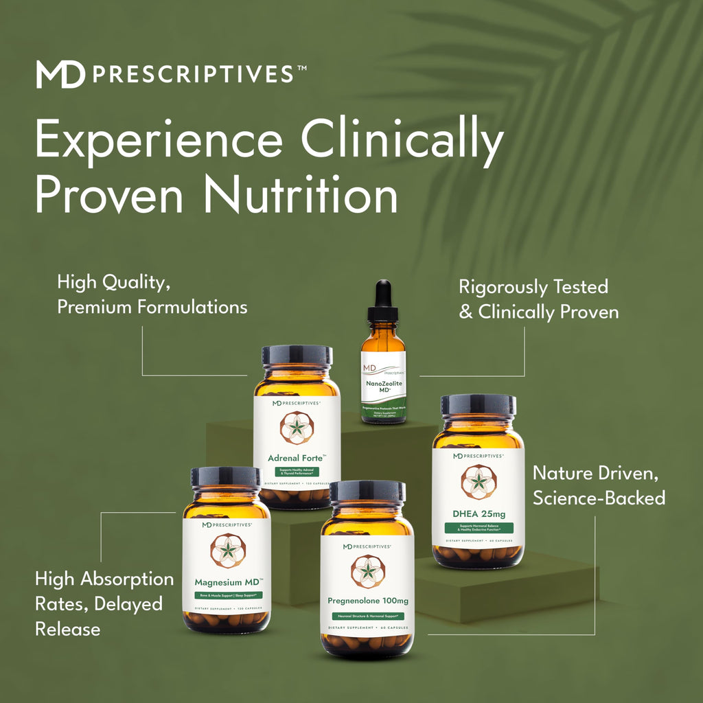 MD Prescriptives DHEA 25mg Dietary Supplement - Micronized from Natural Wild Yam - Supports Bone Health & Hormone Balance* - Suitable for Vegetarians - Just One Capsule Daily - 60 Capsules