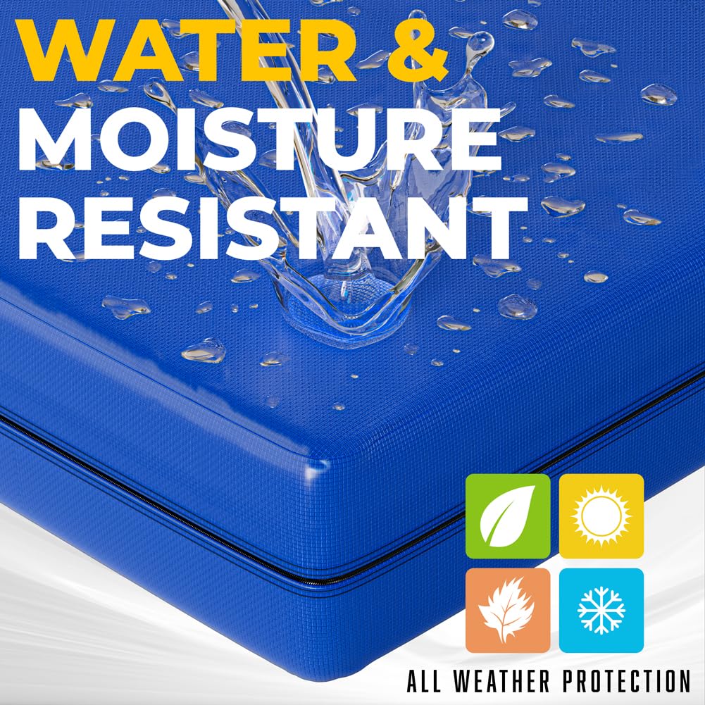 Bolsoni Mattress Bags for Moving and Storage | Extra Thick Heavy Duty Reusable Mattress Cover Protector Tarp with Premium Strong Zipper and 8 Patented Easy to Carry Handles, Weather Protection (Twin)